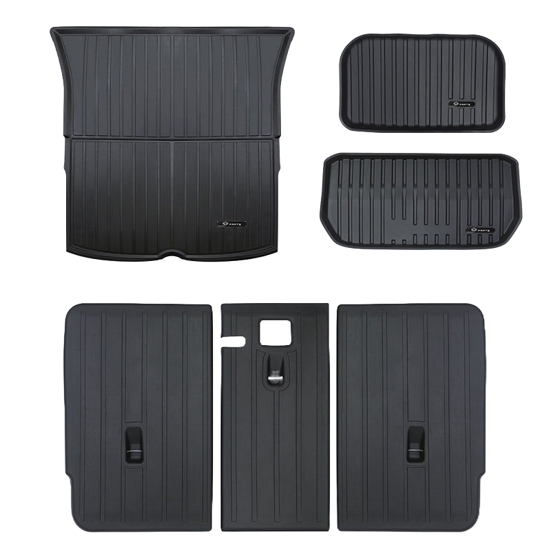 All-Weather Cargo Liners Set With Seats Back Protector (Model Y)